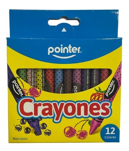 Creyones De Cera Pointer 12 Creyones  Pack 2 Cajas