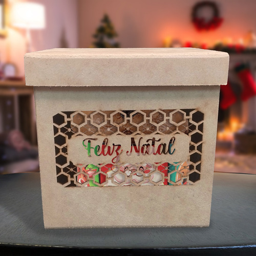 Caixas Panetone Bolo Alto 15x15x15 Fundo Reforçado Em Mdf