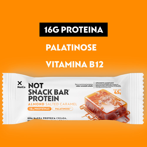 Barra De Proteína Salted Caramel Notco 5 Pzas/45 G