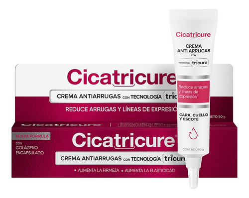 Cicatricure Tricure Crema Facial Con Colágeno 50 G Momento de aplicación Día/Noche Tipo de piel Madura