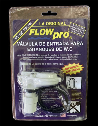 Valvula De Llenado Estanque Wc Flow Pro  Repuesto Original 