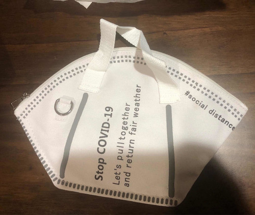 Imagen 5 de 7 de Bolsa De Mano Pequeña Tipo Cubrebocas Kn95