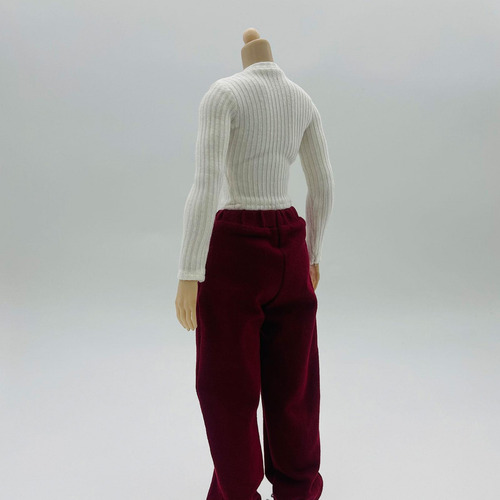 Ropa De Muñeca Femenina A Escala 1/6, Suéteres De Rojo Y