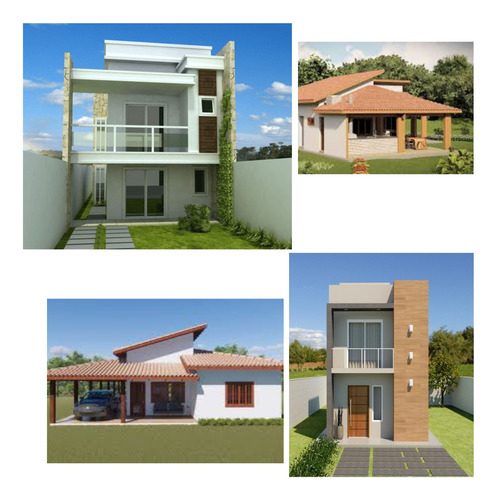 Projeto Casa E Duplex Moderno Pronto - 2 Projetos