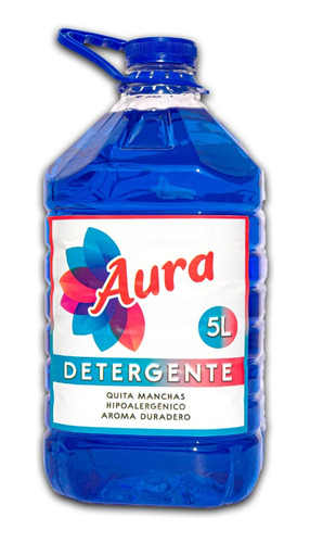 Aura Fe Detergente Liquido 5lt Azul