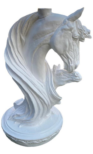 Figura Caballo Decorativo White Line  60 Cm