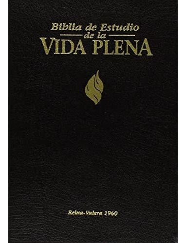 Biblia De Estudio Vida Plena, Español, Piel Negro