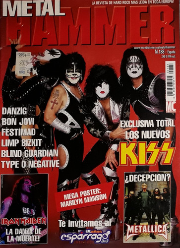 Lote 3 Revistas Metal Heavy Rock, Kerrang, Metal Hammer