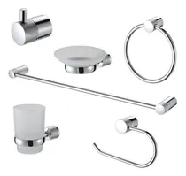 Comprar Set Accesorios Baño Peirano Linea Fabric Cromo 6 Piezas Prem