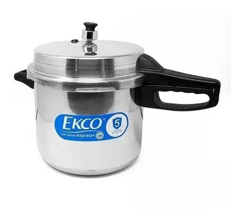 Olla de Presión Express Ekco Hecha de Aluminio con 5 Sistemas de seguridad, 8  Litros : : Hogar y Cocina