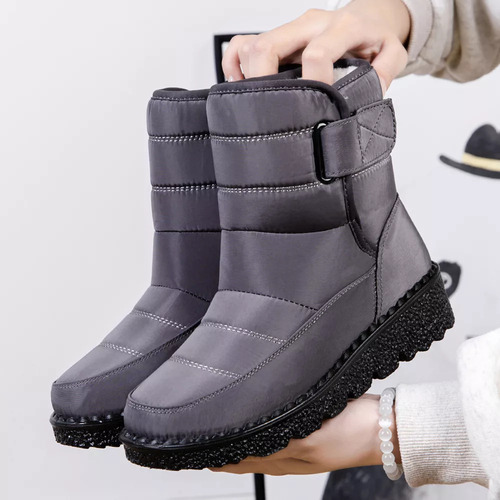 Botas De Nieve Impermeables Con Velcro Para Mujer, Ideales P