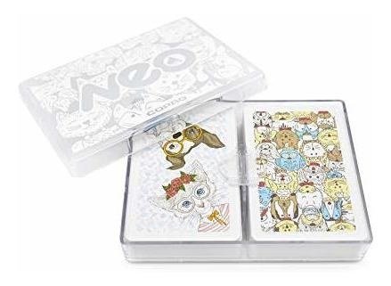 Copag Neo Mascotas 100% Plástico Playing Cards, Tamaño De Pu