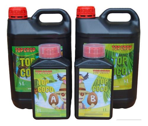 Solución Nutritiva Concentrada P/hidroponía. Top Coco A+b 5l