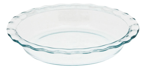 Pyrex - Plato Pie Ondeado Transparente De 22 Cm Diámetro