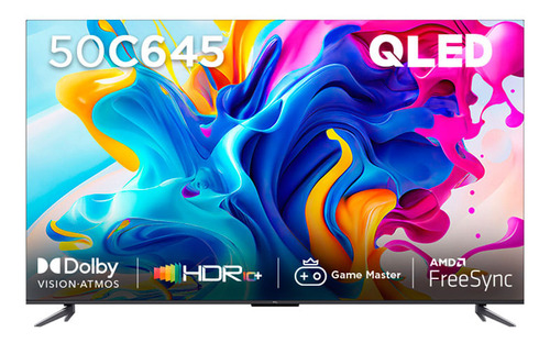 Smart Qled Google Tv Tcl 50 Pulgadas 4k Uhd L50c645-f