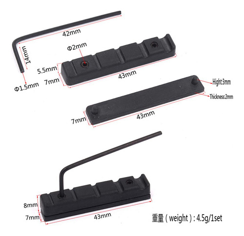 Pieza De Repuesto De Tuercas De Puente Pom De 43 Mm W / L -