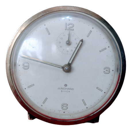 Antiguo Reloj Despertador Junghans Bivox Germany.