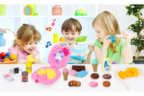 Set De Comida Y Té Para Niños 28 Piezas. Regalo Ideal. Color