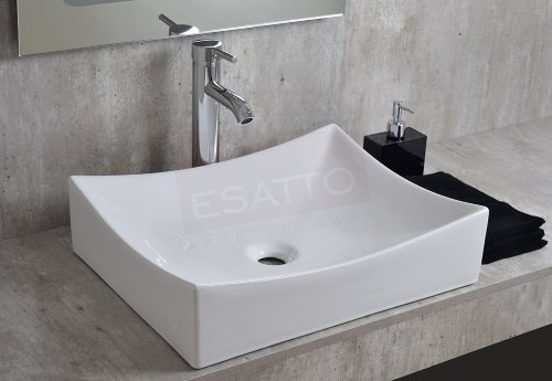 Lavabo de baño de sobreponer Esatto Econokit Vela Dual 
