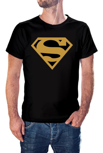 Polera Superman Hombre 100% Algodón