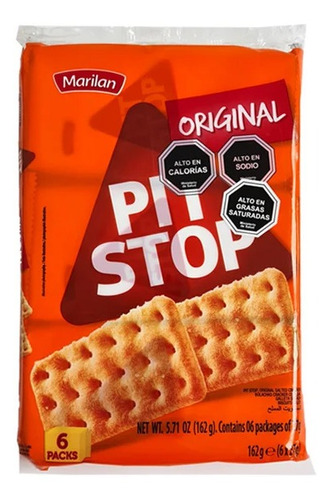 Galletas Cracker Pit Stop 162 Gr Original(2 Unidad)-super