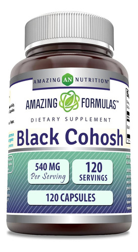 Amazing Formulas Cohosh Negro - Suplemento En Cápsulas 120 Sabor Sin sabor
