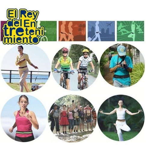 Imagen 7 de 7 de Bolso Riñonera Deportiva Expansible Celular Running - El Rey