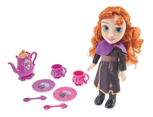 Imagen 2 de 9 de Muñecas Disney Frozen Elsa O Anna Con Juego De Te Jakks