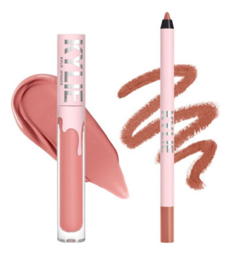 Labial Mate Kylie Cosmetics - Matte Liquid Lipstick Kit Coral Oscuro