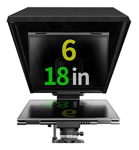 Teleprompter Iloknzi I6 De 18 Pulgadas Con Vidrio Templado