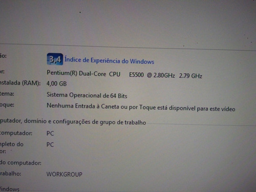 Imagem 5 de 8 de Pc Home Office/ Escritório+ Monitor+ Teclado Para Estudos