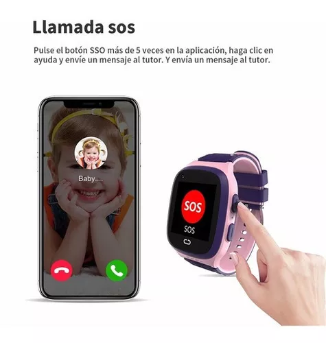 Reloj Inteligente Niño Impermeable Con Gps Y 4g Videollamada Rosa