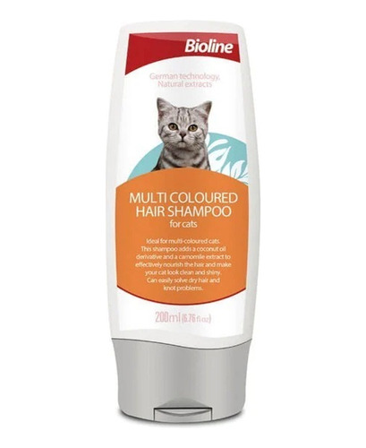 Shampoo Gato Limpio Multicolo Pelo Coco Manzanilla Brillante