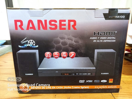 Reproductor Dvd Home Theater Cine Ranser 2.1 Usb Dvd Cd Ctas