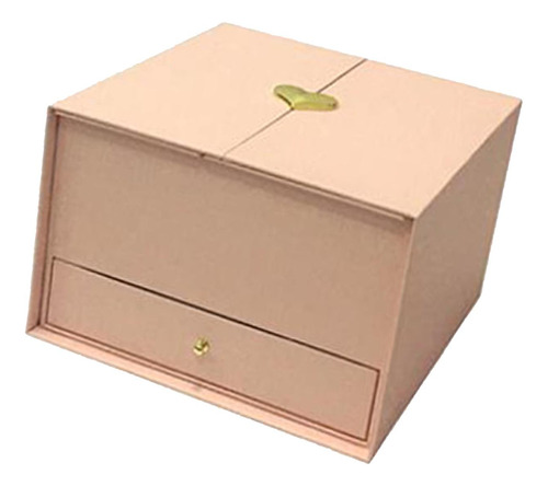 Caja De Regalo De Arreglo Floral Vacío Con Cajón Rosa