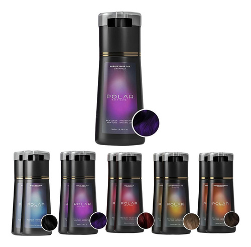 Ib Shampoo De Tintura De Cabelo Polar, Cuidados Com Cabelos