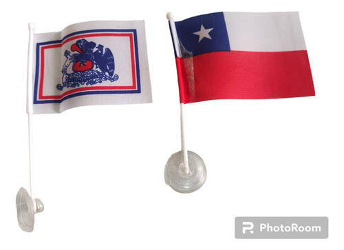 12 Bandera Decorativa Fiestas Patrias Con Ventosa 