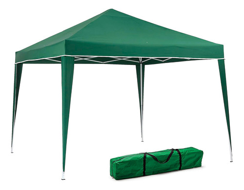 Tenda Gazebo 3x3m Articulada Alumínio Praia Camping Bolsa Cor Verde