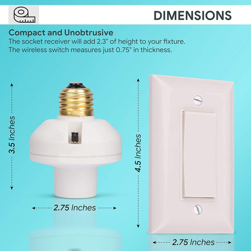 Wireless Remote Control Light Switch And Socket Cap To ...