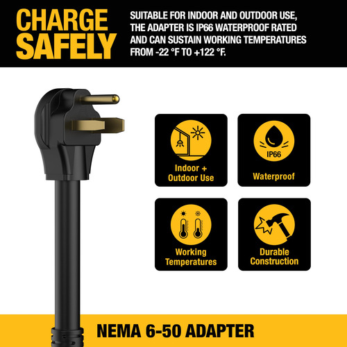 Adaptador Nema 6-50 32a/240v Para Carga Eléctrica Portátil D