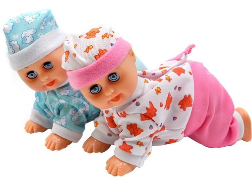 Imagen 2 de 9 de Bebes Llorones Muñeca Juguete Gatea Canta + Envío Gratis