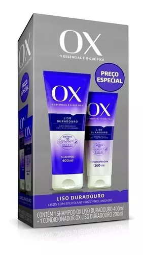 Kit 4 Und Shampoo Ox Liso Sem Frizz 200ml - Shampoo - Magazine Luiza