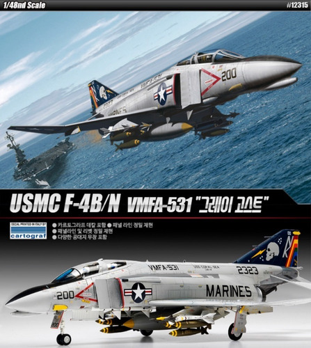 Avion Mcdonnell Douglas Usmc F-4b/n Scala 1:48 Es Un Armable