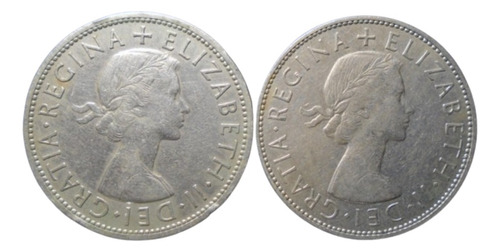 Reino Unido Half Crown Años: 1954-1970 X Pieza Gb#02 (Usado)