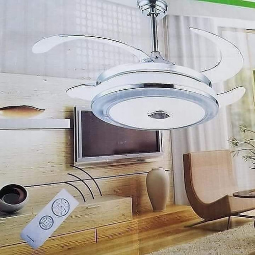 Imagen 3 de 5 de Lampara Abanico De Techo Con 3 Tonos De Luz #lampara