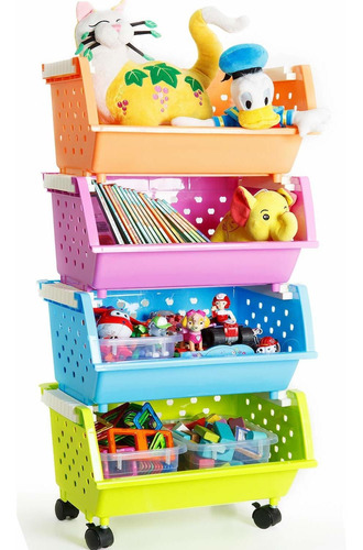 Magdesigner Kids' Toys Storage Organizer Bins Baskets With W