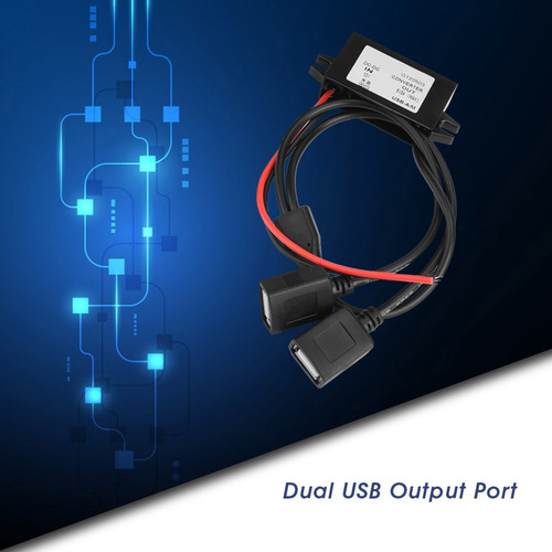 Convertidor Reductor Usb Dual Dc-dc 12v A 5v 3a