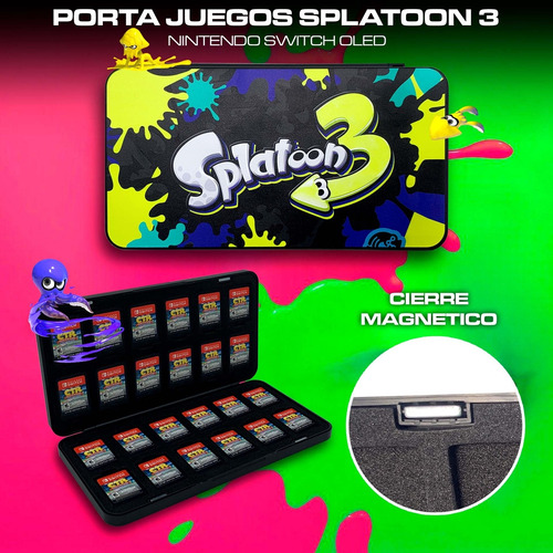Superkit De Viaje Splatoon Nintendo Switch Oled 6 En 1
