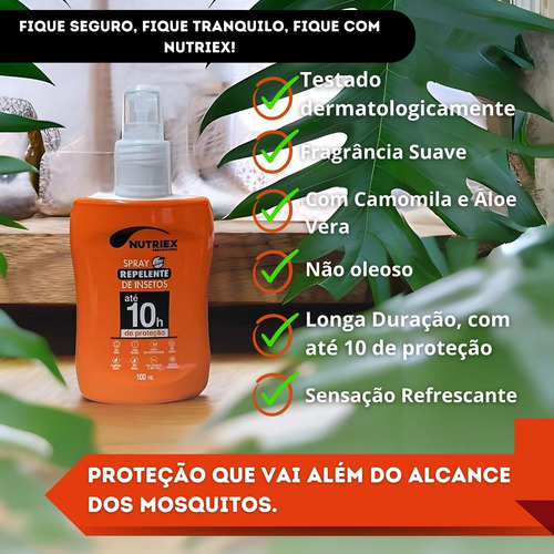 Spray Repelente Insetos Nutriex Profissional 10 Horas 100ml