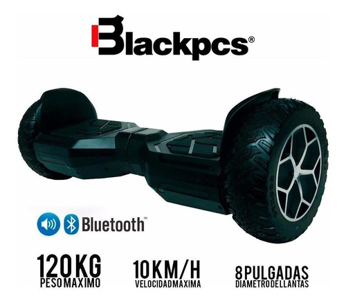 Patineta Eléctrica Con Llantas De 8 Pulgadas Con Bocina Bluetooth Scooter Hoverboard